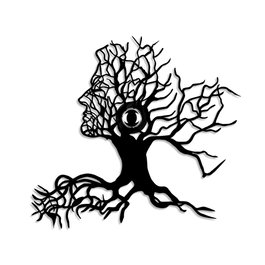 Opviq Tree Man Lámpara de pared negra